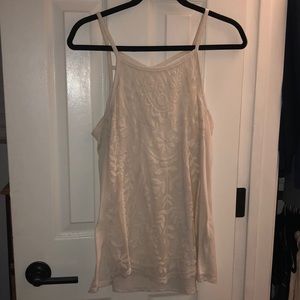 Women’s Rewind White Tank Top Size L